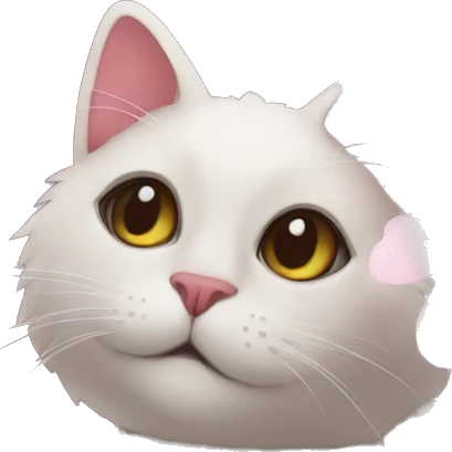 Cherry blossom flowers black cat  emoji