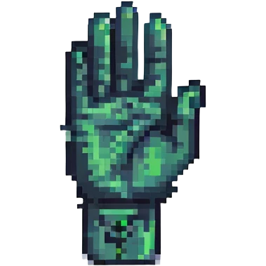 black hand shows sign super emoji