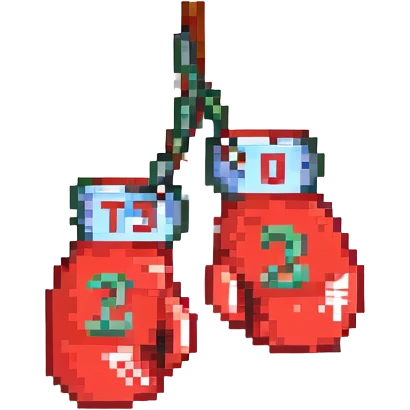 красные боксерские перчатки с надписью "23", no background emoji