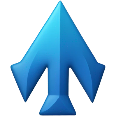 blue up arrow emoji