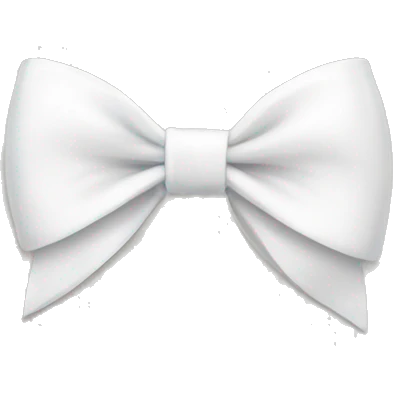 White bow  emoji