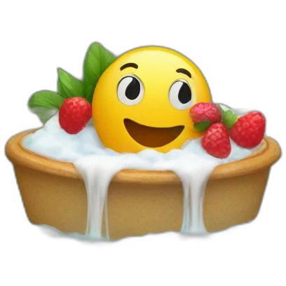 canapé sur une baignoire emoji
