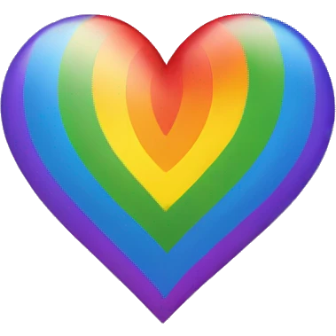 Rainbow heart emoji