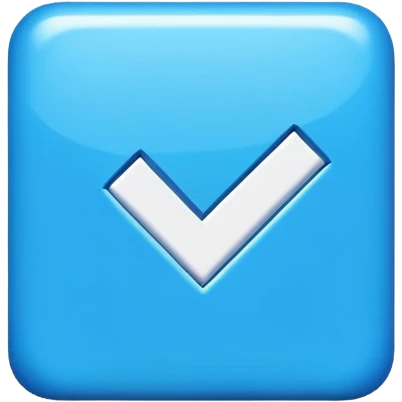 синяя галочка в роблокс квадратная emoji