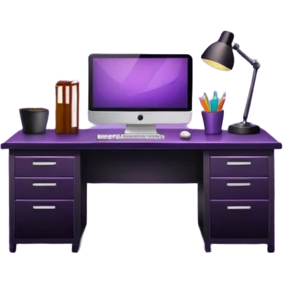 Purple Glitter office emoji