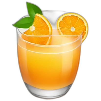 Verre de jus d'orange emoji