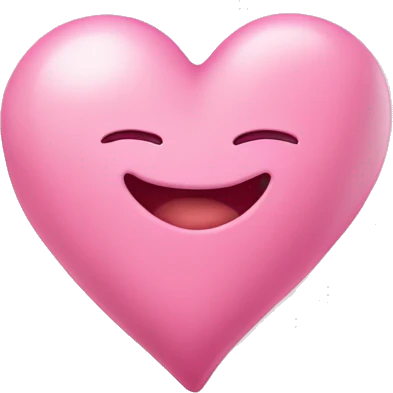 ￼ Soft ￼Pink heart ￼ emoji