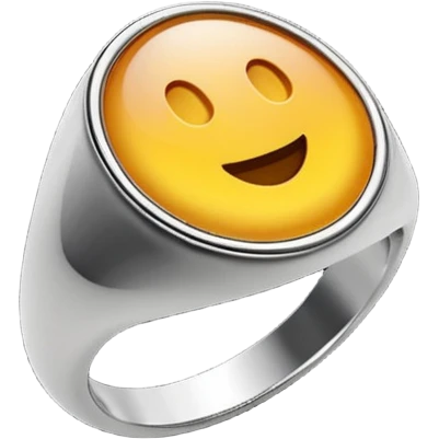 oura biometric ring as an emoji but shaped like an O emoji