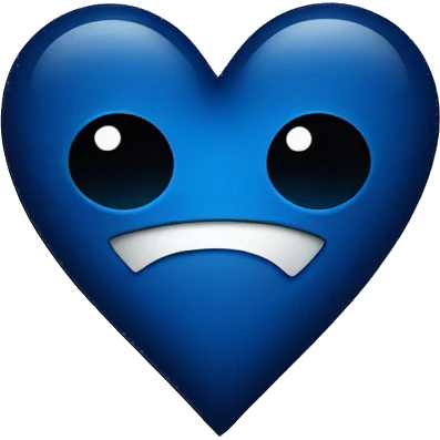dark blue heart icon emoji