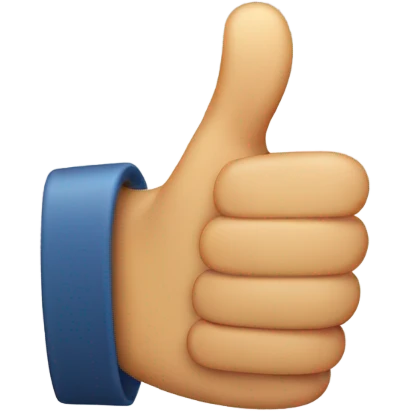 Thumbs up emoji