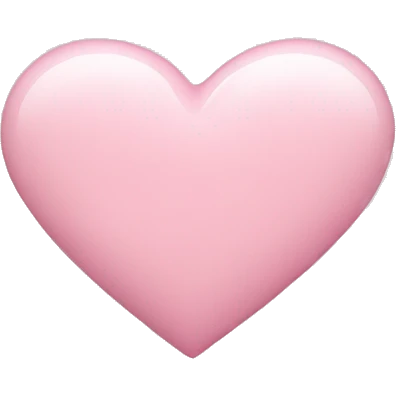 light pink heart emoji