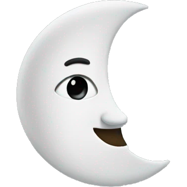 half moon emoji