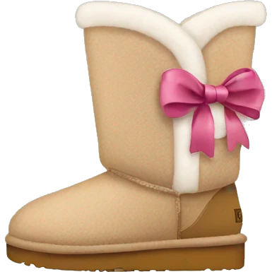 Uggs with bows emoji