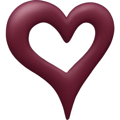 Burgundy heart emoji