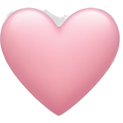 Light pink heart emoji