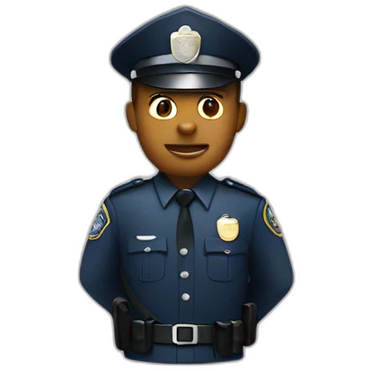 Policeman with a shield  emoji