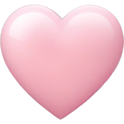 Light pink heart emoji