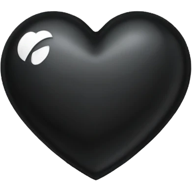 A black heart with the letter "J" in the middle emoji