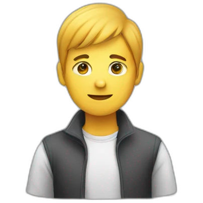 Person standing to login in app in ground emoji