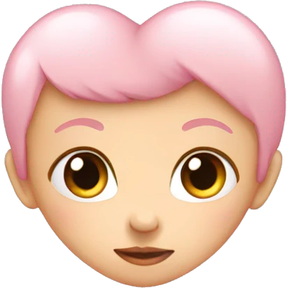 Baby pink heart emoji