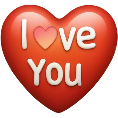 Create I love you heart  emoji