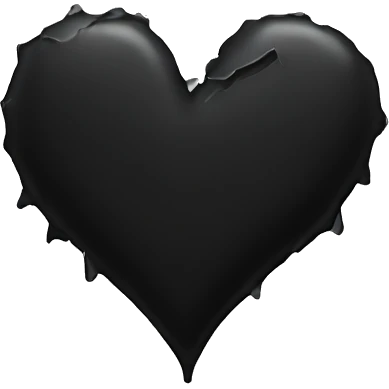 Broken black heart emoji