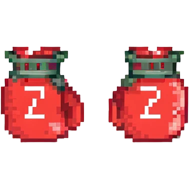 красные боксерские перчатки с надписью "23", no background emoji