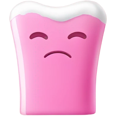 pink toothpaste emoji