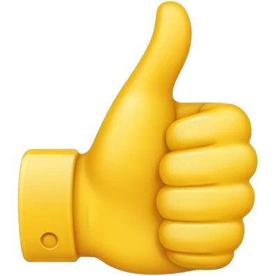 thumbs up emoji, positive and bold emoji