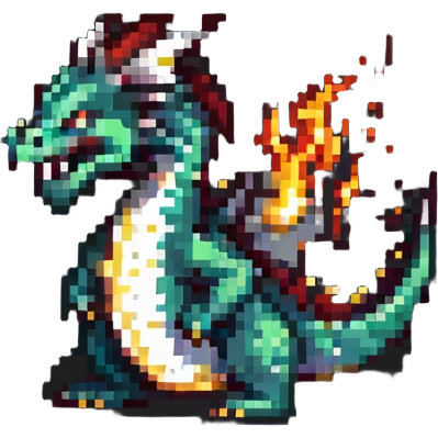 western dragon breathing fire emoji