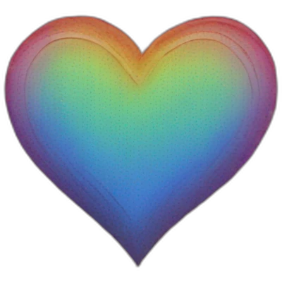 Coeur arc en ciel emoji