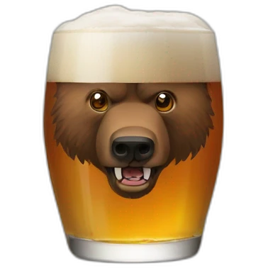 Grizzli bière  emoji