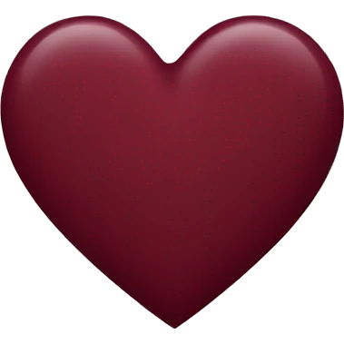 Burgundy heart emoji