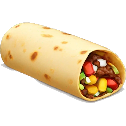 burrito and candy emoji