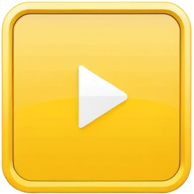 single yellow video play button on white square, minimal flat design, isolated, no text, no watermark --ar 1:1 --v 6
 emoji