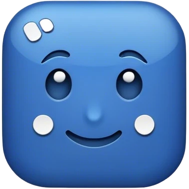 dark blue like button emoji