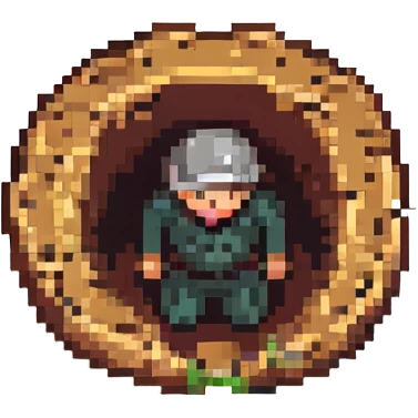 A man placing a body in a hole emoji