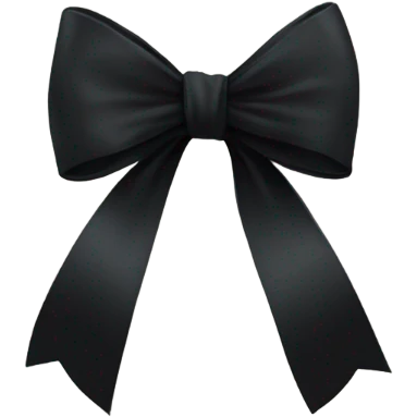 Black bow emoji