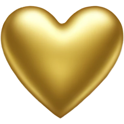 Gold heart emoji