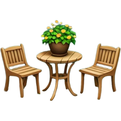 Terrace and garden emoji