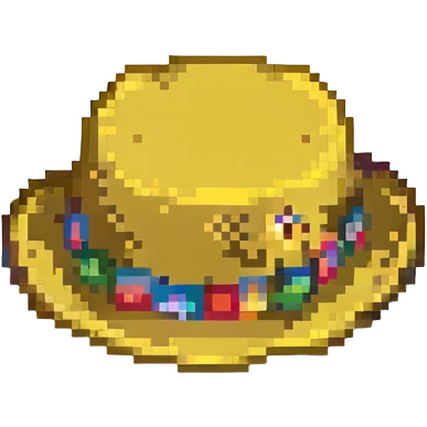золотая шляпа, no background emoji