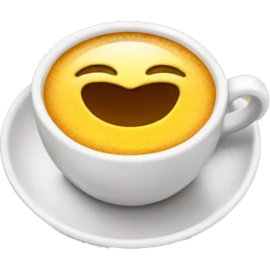 Taza de café y sol emoji