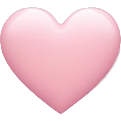 light pink heart emoji