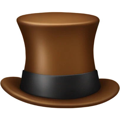 Poop with a top hat emoji