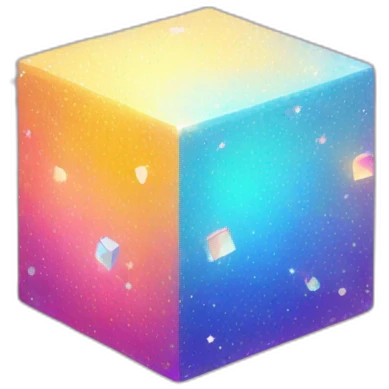 cube with sparkles emoji
