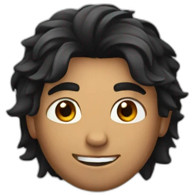 benwk with black hair emoji