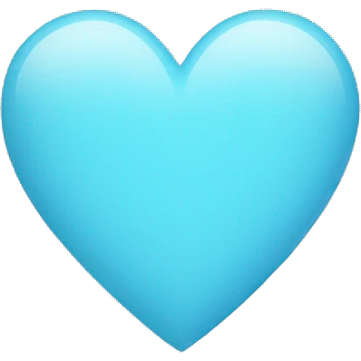 Light blue heart emoji