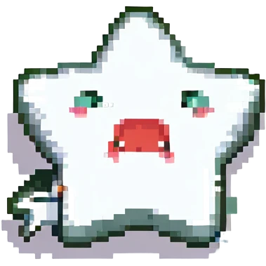 A 100 x 100 pixel emoji representing applause, with a star-shaped mouth that includes a zipper, based on the attached image. The star should be creatively shaped to convey the action of clapping. emoji