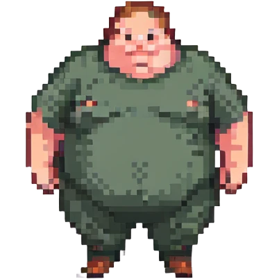 fat guy emoji