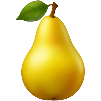 Yellow pear emoji